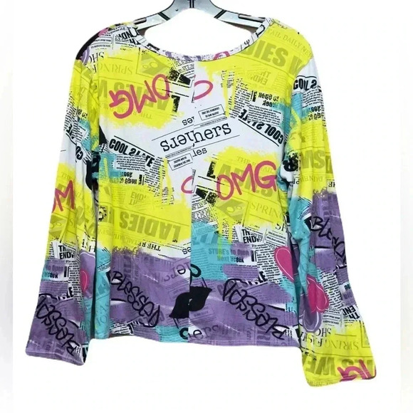 TMG  size 1X long -sleeved, cropped tee shirt - Picture 2 of 4